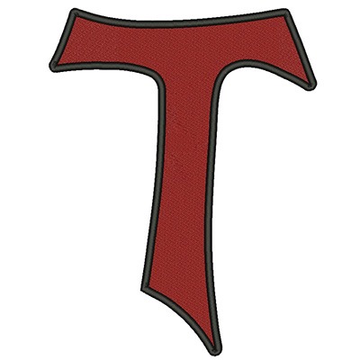 Matriz de matriz Matriz De Bordado Cruz Tau 20 Cm